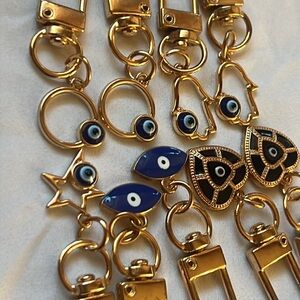 New Evil Eye Keychain Amulet Fashion Cute Key Ring Purse Bag Car 🧿